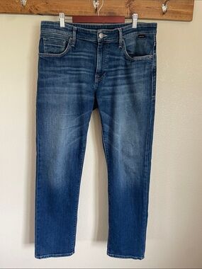 Mavi Zach Straight Leg Jeans Men’s 34/32 Casual Pant Athletic Stretch Whiskering